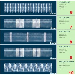 Taśmy firanowe 2,5 i 5 cm wybór wzorów