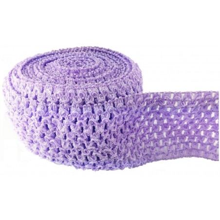 Guma TUTU ażurowa kolor fioletowy