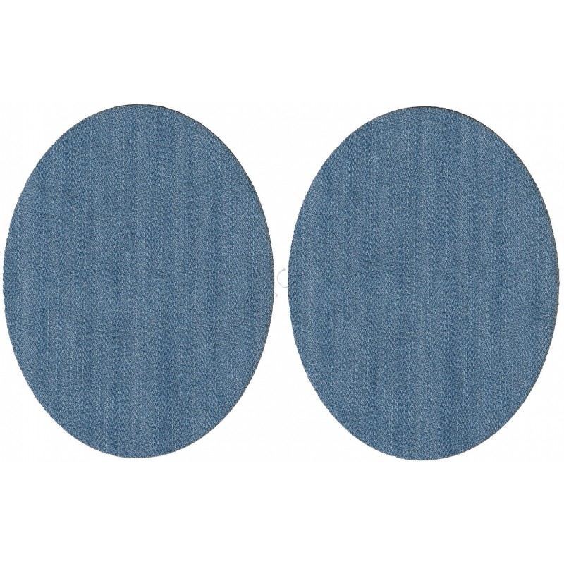 Jeansowe łatki na spodnie naprasowanki 13x10cm  odcień Jasny Jeans