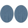 Jeansowe łatki na spodnie naprasowanki 13x10cm  odcień Jasny Jeans