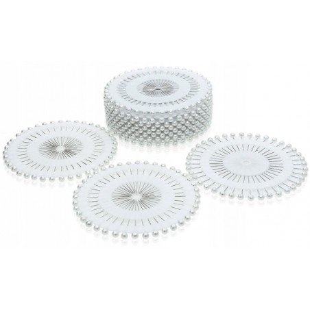 Szpilki na Krążku 55mm 30szt  Białe