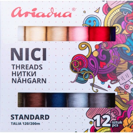 Zestaw MIX 12 szt, Nici Talia 120 200m