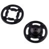 Zatrzaski Plastikowe 10 mm - 20 kpl Czarne