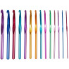 Zestaw 14 szt Szydełek kolorowych Szydełka 2-10 mm