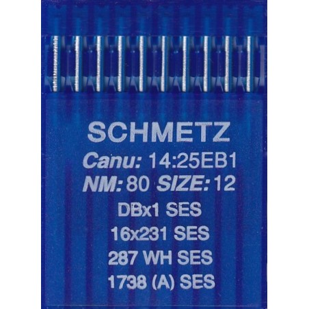 Igły maszynowe z cienką kolbą z kulką do dzianiny  DBX1 SES 80