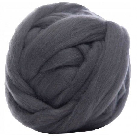 WEŁNA do filcowania MERYNOS Ciemna Szara