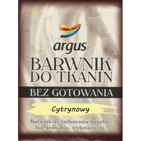 Barwnik Bez Gotowania Argus - Cytrynowy