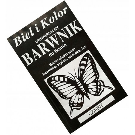 Barwnik do Tkanin Bawełny Lnu Stylonu  CZARNY