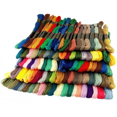 Mulina kolorowa Zestaw 100 Kolorów do haftowania Wyszywania bransoletek