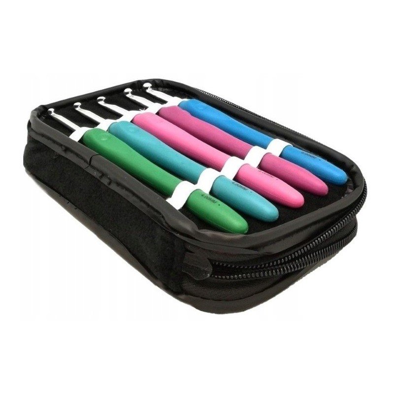 Szydełka w Etui z Ergonomiczną Rączką 1,5 - 6 mm CM-06