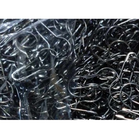 Agrafki "Czarne" z Okrągłym Oczkiem opak. 1000 szt.