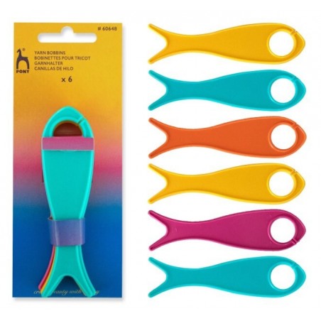 Bobinki Plastikowe do Muliny Kordonków Nici 11cm / 6szt. Pony 60648