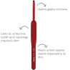 Japońskie Szydełka z Ergonomiczną Rączką Szydełko TULIP Etimo Red 2,5mm