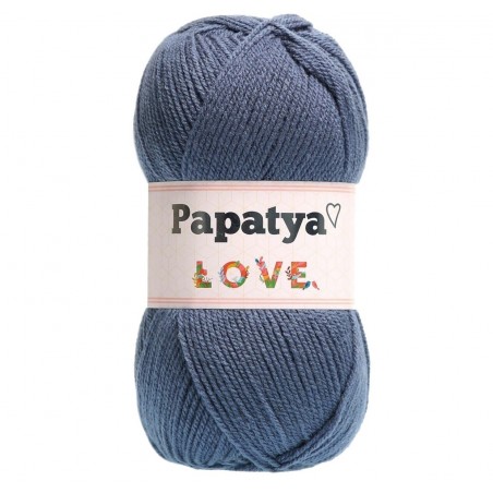 Włóczka Papatya Love 100 gr. 360m - Kolor GRANATOWY JEANSOWY 5680