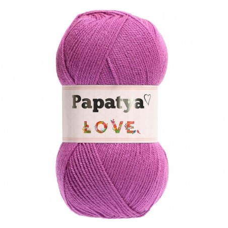 Włóczka Papatya Love 100 gr. 360m - CIEMNY FIOLETOWY 4520