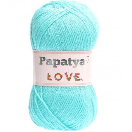 Włóczka Papatya Love Delikatna MIękka 100 gr. 360m LAZUROWY 5620