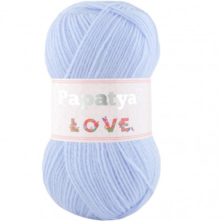 Włóczka Papatya Love Delikatna MIękka 100 gr. 360m BŁĘKITNA 5480