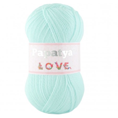 Włóczka Papatya Love Delikatna MIękka 100 gr. 360m MIĘTOWA 5610