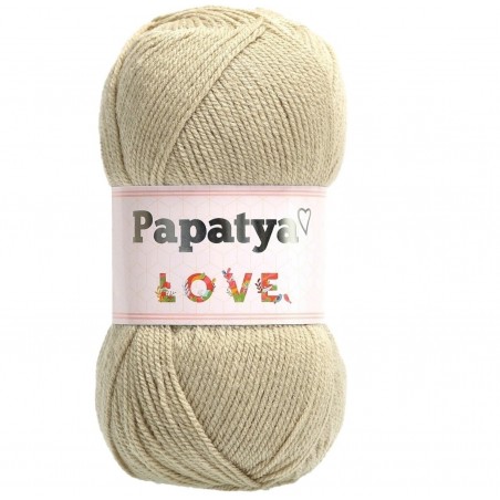 Włóczka Papatya Love Delikatna MIękka 100 gr. 360m BEŻOWA 9140