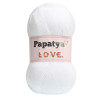 Włóczka Papatya Love Delikatna MIękka 100 gr. 360m - BIAŁA
