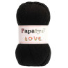 Włóczka Papatya Love Delikatna MIękka 100 gr. 360m - CZARNA