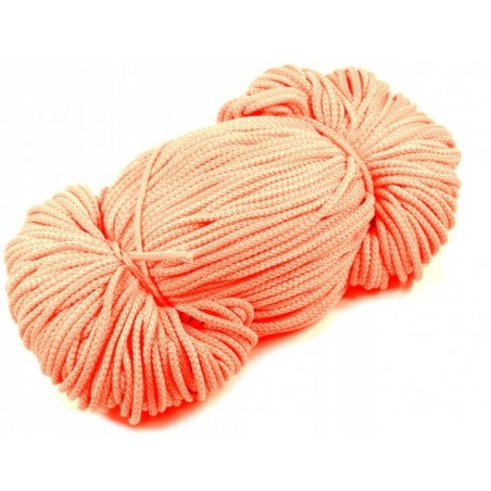 Sznurek Poliestrowy Ładny Pleciony 2mm 100m NEONOWY BLADY RÓŻ 06