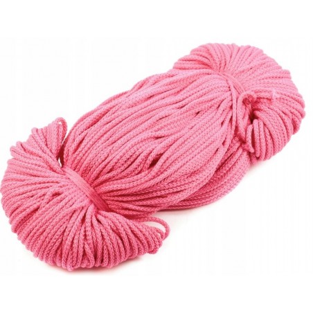 Sznurek Poliestrowy Ładny Pleciony 2mm 100m ŻYWY RÓŻ 053