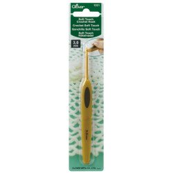 Szydełko z Ergonomiczną Rączką CLOVER Soft Touch Steel 3 mm